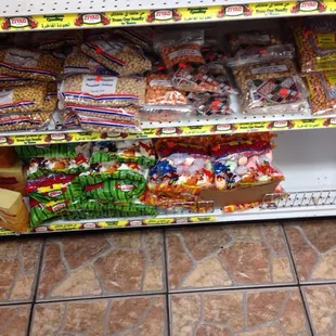 a variety of snacks
