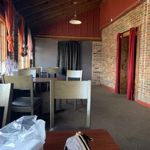 a view of the dining room