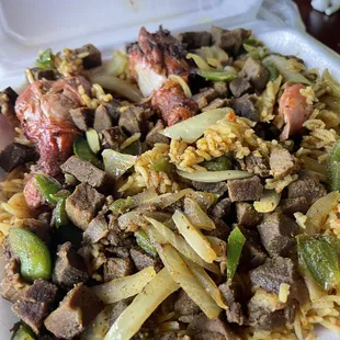 a close up of a plate of food