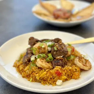 The Surf and Turf Fried Rice was delicious