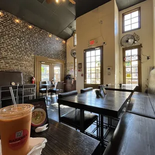 Entrance from inside of the restaurant