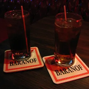 Jack &amp; Coke:  Lots of Jack and splash of Coke!