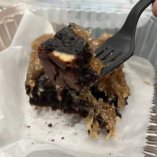 German chocolate brownie