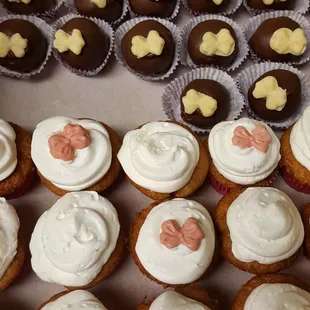 a variety of cupcakes