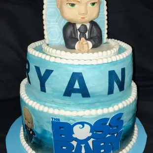 a cake for a baby boy