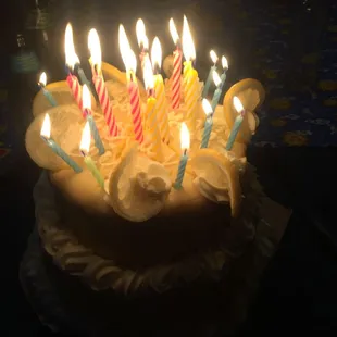 For our lemon loving nephew, Barb made a two tier lemon cake, with real lemon slices.  Perfect!