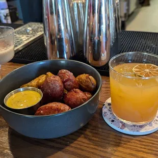 Mezcal Espresso Martini, Papas Con Ajo, Brunch Punch