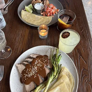 Turkey and Mole and Carnitas