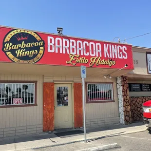 the front of the restaurant