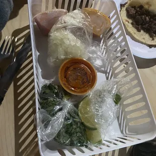 The salsas were so good!