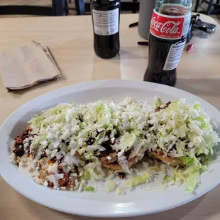 Home made pastor sopes