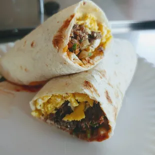 Barbacoa Breakfast Burrito