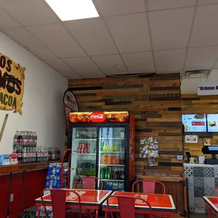 the inside of a restaurant