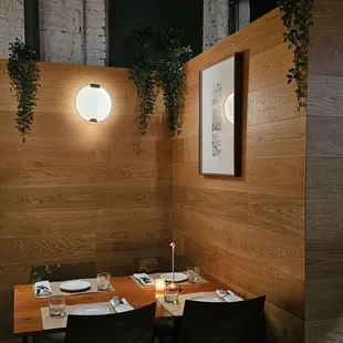 interior, sushi and sashimi