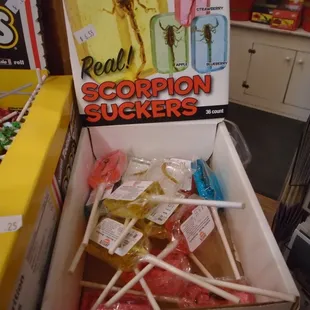 Suckers with scorpions &amp; agave worms in the center!