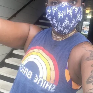 The crop top with high rise leggings that soooo offended some men!!!