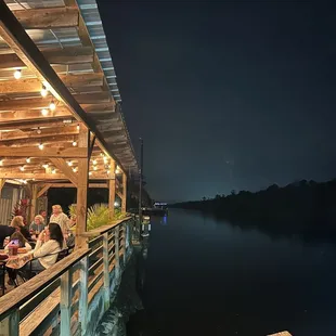 outside