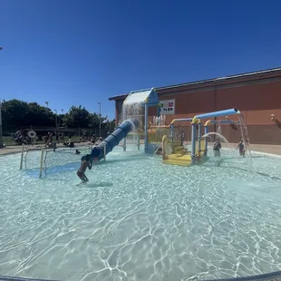 Toddler splash play area