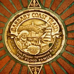 Barbary Coast Trail medallion