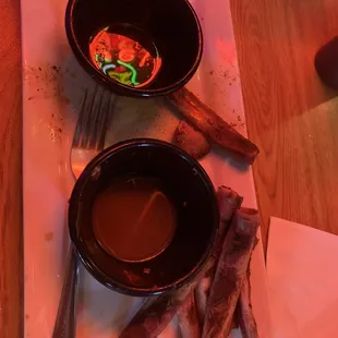 Cleaned off 1/2 Rack St Louis Ribs Dinner
