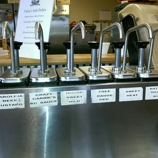 a stainless steel counter top