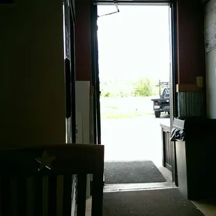 a man standing in a doorway