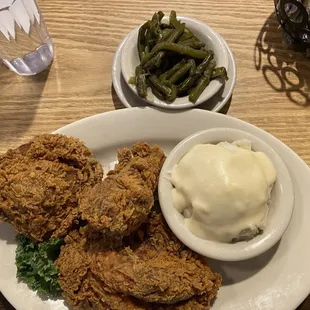 Fried chicken-all dark meat.