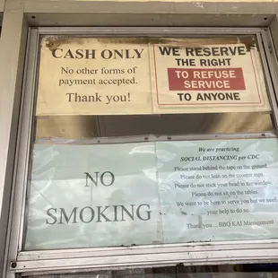cash only!
