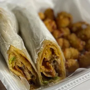 Chipotle chicken paratha roll, their best so far!