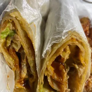 Chipotle chicken roll