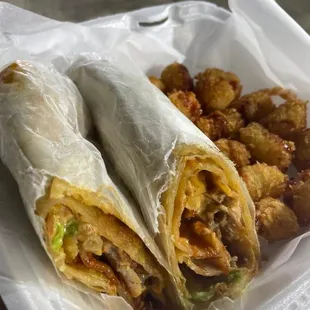 Chipotle smoked chicken roll FTW