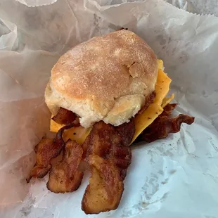 The Bacon, egg and cheese biscuit is amazing!