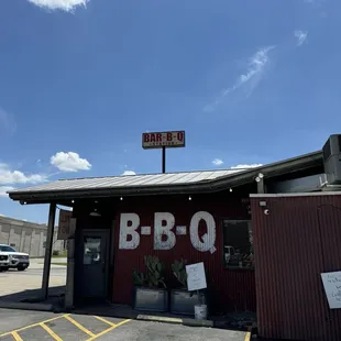 outside