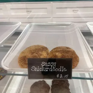 Snickerdoodle cookie &amp; chocolate cookie