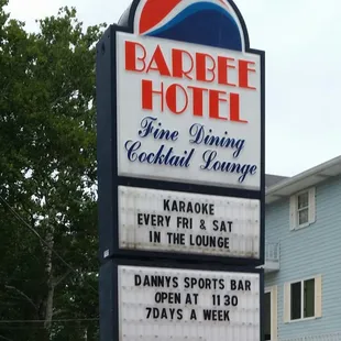 See you at the Barbee Hotel!