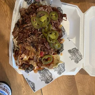 Brisket nachos
