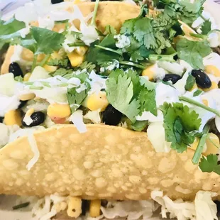 Steak tacos - you can choose hard shell or soft