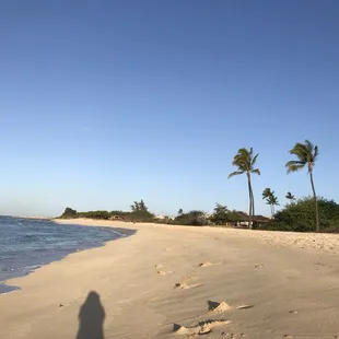 Beach right outside of the unit.