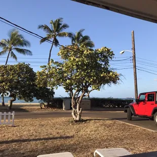 View from the lanai of the beach 1701 A &amp; B