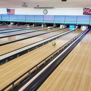 Automatic bumpers came up when it was time for my young son to bowl.