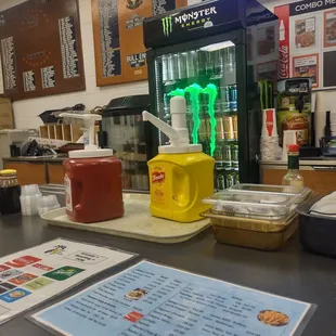 Inside the food place