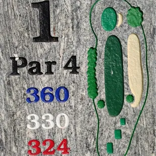 1st hole