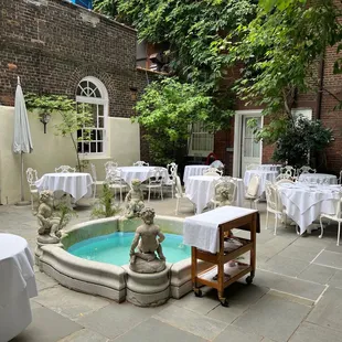 Outside in the garden