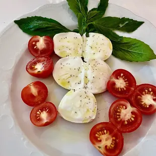 Salad of imported Mozzarella di Bufala (Caprese)