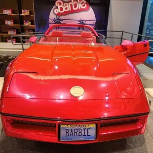 Barbie car, front view
