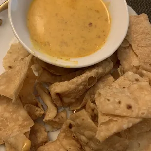 Chips (in my own dish at home)