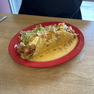 Deluxe nacho burrito