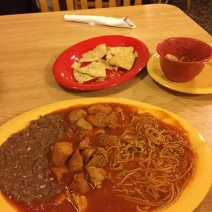 a plate of food on a table