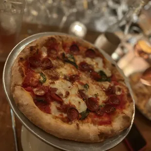 Diavolo Pizza $25 off the regular menu ($5 on Monday nights till then run out) Sooooo good