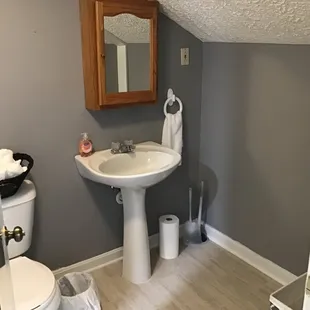 a small bathroom
